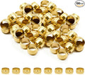 Siptenk 60PCS Brass Compression Sleeves Ferrules for Tube OD 3/8", Hose Compression Fitting Brass Ferrule for DOT Air Brake Lines, Water, Fuel, Oil