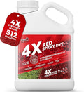 1 Gallon 4X Red Spray Dye - Makes 512 Gallons of Concentrated Spray Pattern Indicator Dye, Ideal Fertilizer Marking, Lawn Turf Mark and Marker, Mark Where You've Sprayed with Red Color Indicator