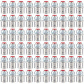 60 Pack Metal-Clad Cable Connectors, 3/8" Snap in Connectors Zinc Electrical Conduit Cable Connector for Steel and Aluminum Cables, Knockout Size 1/2'' Steel Construction