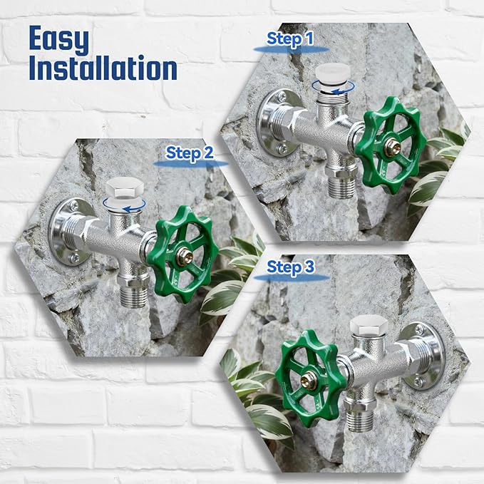 RAWILL VACVBKX1B Vacuum Breaker Replacement Kit,Heavy Duty Metal Anti Siphon Valve Repair Kit for Traditional Anti-Siphon Frost Free Sillcock Valves.