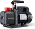 4.5CFM Vacuum Pump for HVAC, 1/3HP Single Stage Air Conditioning Vacuum Pump for R12 R22 R134a R410a R502 Automotive Air Conditioner Refrigerant System with Oil