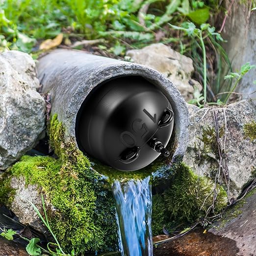 6 Inch Inflatable Pipe Plug Sewer Test Plug with 39.37 Extension Hose Rubber Plumbing Test Balloon for Sewage Pipeline Inspection