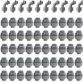 1/2" Liquid Tight Connector PVC Electrical Conduit Fittings Flexible Conduit Connector,Meet UL Listed(Straight/90Degree,60 Pack)