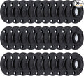 3/4" Antirust Black Floor Flange, 30 Pack Malleable iron Pipe Fittings for Industrial vintage style, Flanges with Threaded Hole for DIY Project/Furniture/Shelving Decoration (30, 3/4")