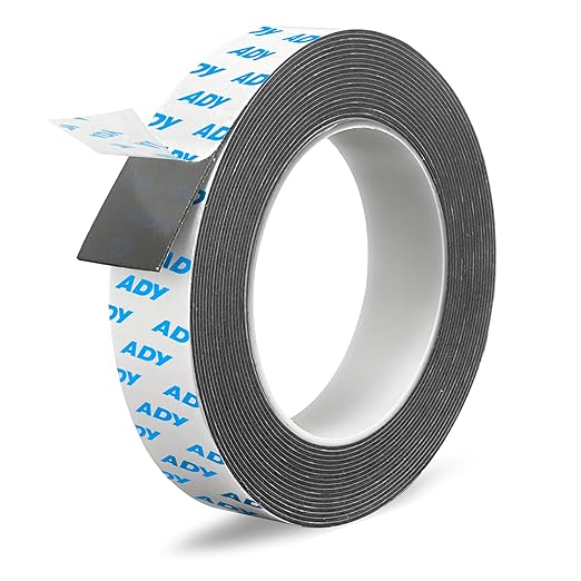 ADY Removable Double Sided Foam Tape Heavy Duty 1in x 20ft,Adhesive Foam Tape for Walls,Damage Free Picture Hanging Adhesive Strips for Office Rent Room, Poster Mounting Tape
