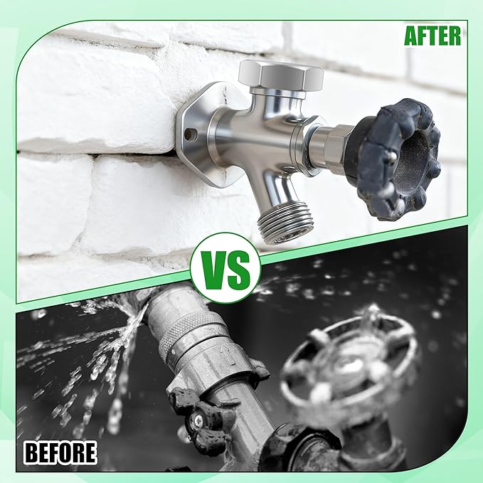 1+1 Pack Vacuum Breaker Repair Kit Replacement for VACVBKX1B Heavy Duty Metal Outdoor Faucet Repair Kit for Traditional Anti Siphon Frost Free Sillcock Valves Anti Siphon Valve Repair Kit-Coldirsoap