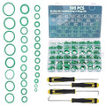 PATIKIL Rubber O-Ring Assortment Kit, 595pcs Seal Gasket with 4pcs Pick&Hook, Green