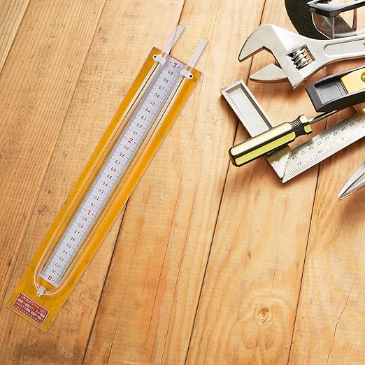 U-Shaped Stainless Steel Differential Pressure Gauge 0- Easy-Read Markings for Home and Industrial Use
