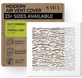 SABA Home Decor White Air Vent Cover - Acrylic Plexiglass 10 x 10 Duct Opening (12 x 12 Overall) Return Grille Decorative Covers for Walls & Ceilings NOT for Floor USE, Waves
