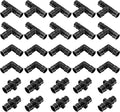 Pex A Fittings –1/2" inch Pex Fittings Set | Elbow, Tee & Coupler Kit | ASTM F1960 Certified PPSU | For Water Supply & Radiant Heating [Pack of 30]