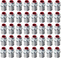 MAKERELE 3/8" Snap-in MC Connector for Steel & Aluminum MC/AC Cable - Fits 14/2 to 10/3 Metal-Clad Cable, 1/2" Knockout, Insulated Throat, Zinc Steel Electrical Conduit Fitting (40 pack)