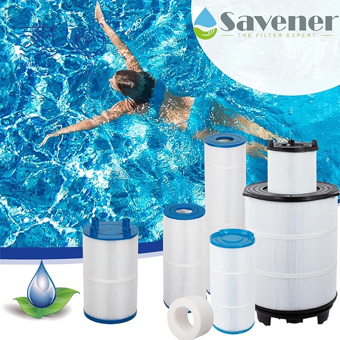 Savener® PDM28 Hot Tub Spa Filter Cartridge, Replaces Aquarest Dream Maker 461273, Filbur FC-9944, FC9944, SD-01392, Baleen AK-461273, PLF PDM28, 28 Sq. Ft, 2 Pack