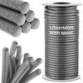1/2 Inch x 400 ft Foam Backer Rod for Gaps Joints Concrete Crack Filler Caulk Saver Bulk Foam Backing Rod Concrete Filler Rope for Weather Stripping Door Seal (Gray)