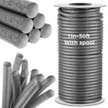 1 Inch x 50 ft Foam Backer Rod for Gaps Joints Concrete Crack Filler Caulk Saver Bulk Foam Backing Rod Concrete Filler Rope for Weather Stripping Door Seal (Gray)