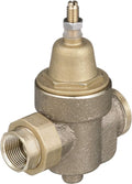 Watts Backflow Preventer 3/4 In Water Pressure Reducing Valve, Npt Thread Union X Npt Female, Max Work 400 psi, Adjust 25-75 psi