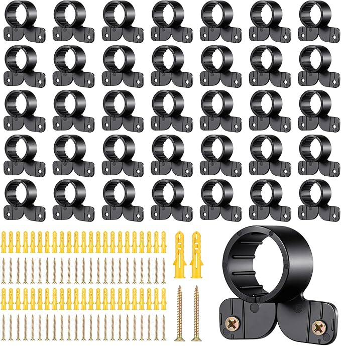 50 Pack 3/4 Inch Suspension Pipe Clamp Pex Clamps Conduit Clamp with Screws for Pex Copper CPVC Tubing Supports Butterfly Style
