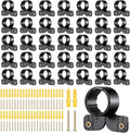 50 Pack 3/4 Inch Suspension Pipe Clamp Pex Clamps Conduit Clamp with Screws for Pex Copper CPVC Tubing Supports Butterfly Style