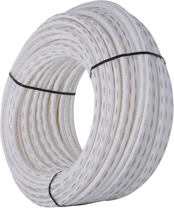 SharkBite 3/4 Inch x 500 Feet White PEX-B, PEX Pipe Flexible Water Tubing for Plumbing, U870W500