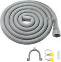 16 FT Washing Machine Drain Hose Universal Dishwasher Drain Hose Extension Kit for Washer, Flexible Discharge Hose with 1 U-Bend Hose Holder and 2 Hoses Clamps
