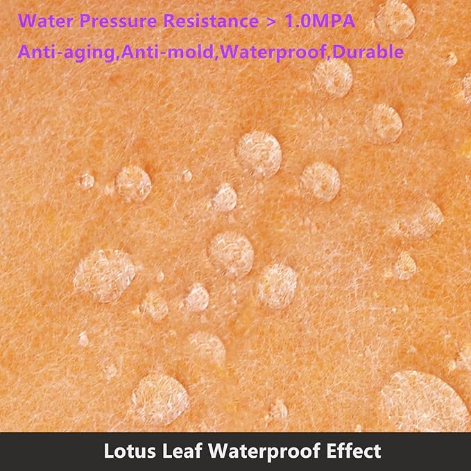 Waterproof Membrane for Shower 9.8 Inch X 98.5 Ft / 83.6 Sq Ft Waterproofing Membrane 20mil Thickness Tile Underlayment Waterproof for Sauna Bathroom Walls 83.6 sqft Polyethylene Fabric Roll