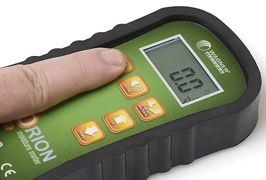 Orion® 930 Pinless Wood Moisture Meter by Wagner Meters I Accurate, Non-Damaging, Dual Depth Lumber Moisture Measurement, On-site Calibration (Standard Calibrator)