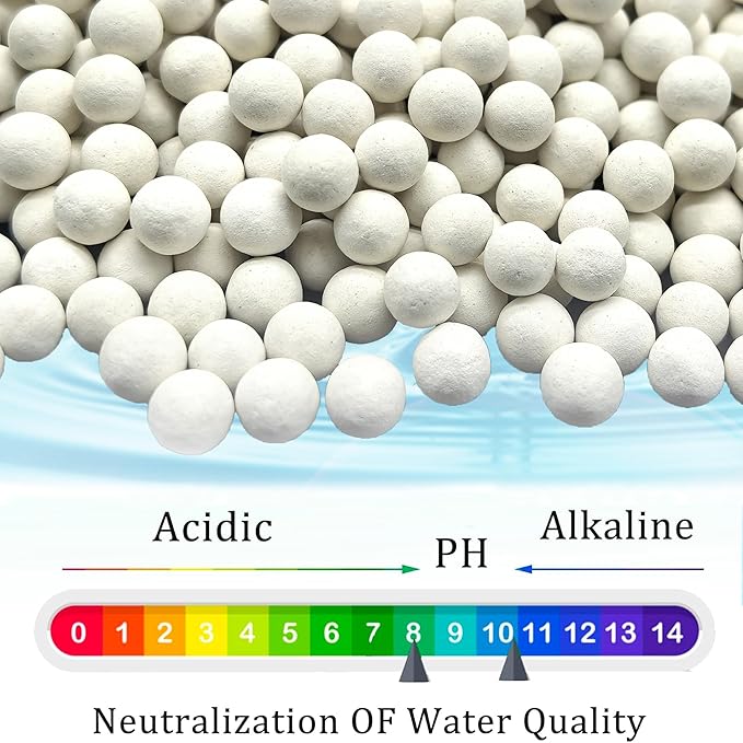 Condensate Neutralizer, 3.3lb Condensate Neutralizes Pellets Refill 7-8mm Water Heater Condensate Neutralizer Media Filter