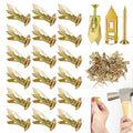 100pcs Self Drilling Drywall Anchors with Screws kit, Upgraded Zinc Self Drilling Anchor & Screw Kit for Drywall, Easy Installation, No Drilling or Punching Holes Required