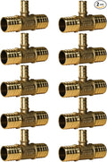 XFITTING 1 inch x 1 inch x 1/2 inch Pex Reducing Tee, Pex B Crimp Version 25-1-5=2X, 2 Pieces