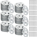 Fastener Kit Board Hardware Set, Includes 1-1/8 Inch Galvanized Steel Washers and Stainless Steel Screws for Fixing Fastening Installation(1000 Pcs)