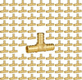 SUNGATOR 100-Pack 1/2" Pex Tee Fittings, Pex Fittings 1/2 Inch Tee, No Lead Brass, NSF, UPC Certified