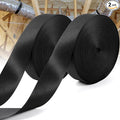 2 Pack Heavy Duty Duct Strap – 1.95 in x 147 ft Black Nylon Strapping for HVAC Duct, Durable Wrap Support Band for Building & Home Improvement