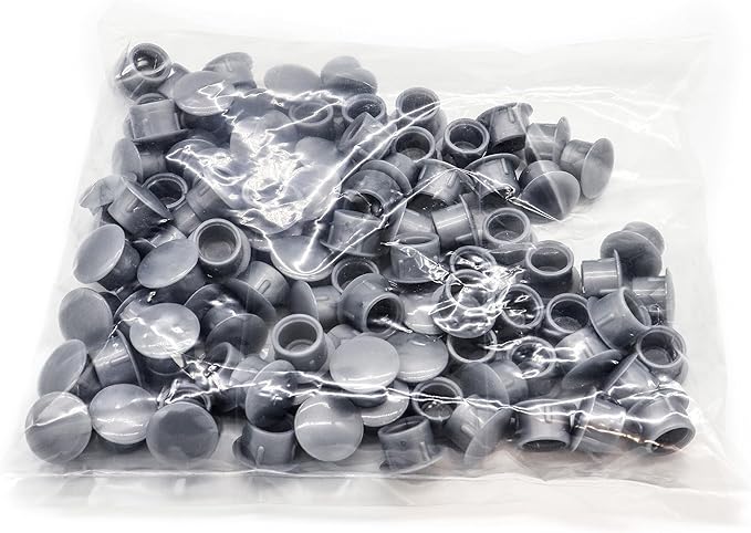 Gray CAM Hole Plugs, 1/2", 100 CT