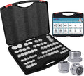 64pcs ORFS Cap and Plug Kit O Ring Face Cap and Plug Kit,Hydraulic Plugs and Caps Kit with Precision Threaded in ORFS,Sizes-04 06 08 10 12 16