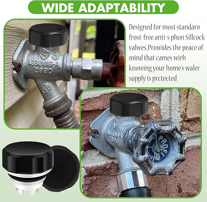 2 Set Vacuum Breaker Kit Replacement Valves Black Replacement Fit Traditional Anti Siphon Frost free Sillcock Valves Vacuum Breaker Outside Faucet Repair Kit