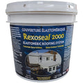 Rexoseal 2000 Waterproofing Roof Sealant - Liquid Rubber Coating System - Metal Roofs, Wood Roofs, Asphalt Shingle Roofs, Rubber Roofs and Rolled Roofs - White, 1 Gallon