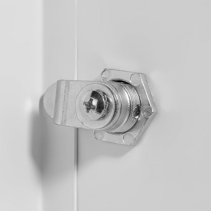 Premier 12x24 Universal Steel Flush Access Panel Door w/Keyed Cylinder Latch, White Prime Coat Finish, Wall, Ceiling Mounted Access Door for Drywall, Plumbing, Electrical, FL-5000