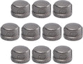 1/2" Pipe Fitting Cap, Home TZH 10 Pack Gray Malleable Iron Cast Pipe Caps for Steam-Punk Vintage Shelf Bracket DIY Plumbing Pipe Decor Furniture(10, 1/2")