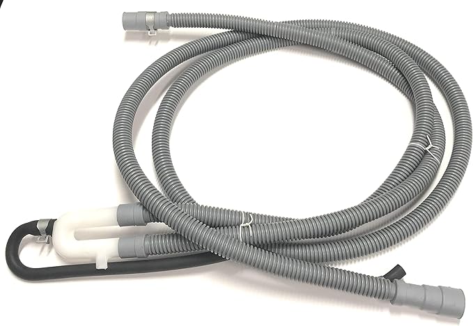 OEM LG Dishwasher Drain Hose Line for LD6100BB1, D1470TB, LDF9932ST, LDF6920ST, D1613BB