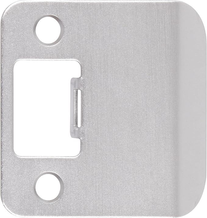 Round Corner Extended Lip Strike, 2-1/4" x 1-3/4", (2-1/4" Overall Length), Satin Chrome by Stone Harbor Hardware