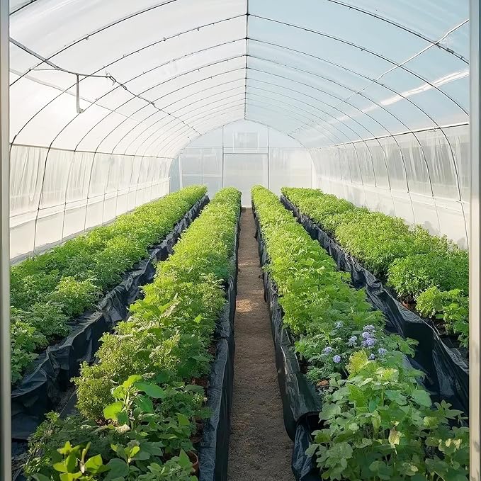VEVOR 10 Mil Plastic Sheeting Heavy Duty 20' x 100', Thick Plastic Sheeting Roll, Plastic Drop Cloth Painters Tarp, Polyethylene Covering for Crawl Space Vapor Barrier, Multi-Purpose, Black