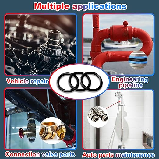 KEZE 826 Pcs Universal SAE and Metric O-Rings Kit,Standard 32 Metric & Inch Sizes O ring Assortment in 2 Box with 4 Piece Pick and Hook for Automotive Faucet Hydraulics Hose Air and Gas Sealing Repair