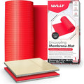 Uncoupling Membrane for Tile- Waterproof Anti-Fracture Underlayment for Shower Floor, Bathroom Tile, Stone & Concrete - Crack Isolation Mat for Tile Installation