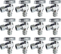 SUNGATOR 12-Pack Pex A Angle Stop Valve, 1/2" Pex A Expansion x 3/8" OD Compression, 1/4 Turn Chrome Plated Brass Shut Off Valve