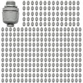 Conduit Connectors, 1/2 Inch Liquid Tight Connector NPT Non-Metallic for PVC Electrical Flexible Conduit Fittings, 180 Degree Straight, UL Listed for Home Outdoor Tubes Tools, Grey (300-Pack)