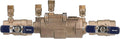 Febco LF850 Series 1" Lead-Free Bronze Double Check Valve Backflow Preventer Assembly, Quarter Turn Shutoff, Small Diameter, NPT Connections, Modular Compact Design, Replaceable Seat Discs