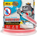 Shower Threshold Water Dam Barrier - White Collapsible Shower Water Blocker - Guard for Walk in Shower - Water Guard Stopper for Floor - Shower Door Water Blocker - By Hippo Dam (45 in, Transparent)