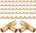 (50-Pack) Seelink 3/4" x 3/4" x 3/4" PEX-A Tee Expansion Fittings, for PEX Tubing Pipe Hose Fittings, ASTM F1960(PEX1960043-50Pack)