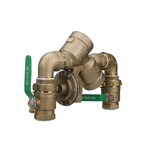 Zurn Wilkins 2" 975XL2 Reduced Pressure Principle Backflow Preventer with street elbows and union ball valves
