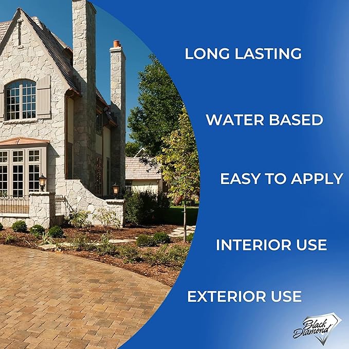 Color Enhancer Sealer for All-Natural Stone and Pavers. Marble, Travertine, Limestone, Granite, Slate, Concrete, Grout, Brick, Block. (4 Gallons)