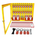 TRADESAFE Lockout Tagout Station with 20 Loto Locks Keyed Alike Unlimited, 6 Lockout Hasps, 60 Lock Out Tags, Lock Out Tag Out Kit Station, Lock Out Kit Cabinet 22-1/2 x 18 x 3 inches